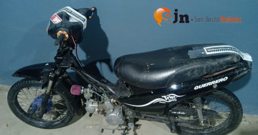 PERSONAL POLICIAL RETUVO UNA MOTOCICLETA POR FALTA DE DOCUMENTACIÓN
