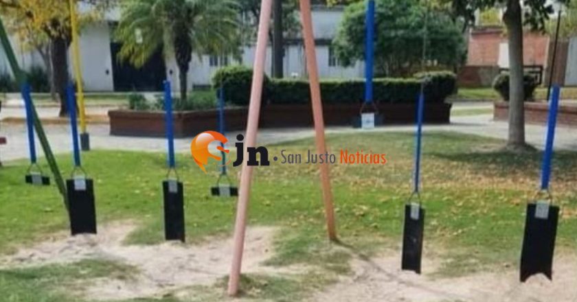 CUATRO MENORES INVOLUCRADOS POR DAÑOS EN LA PLAZA DE GOBERNADOR CRESPO