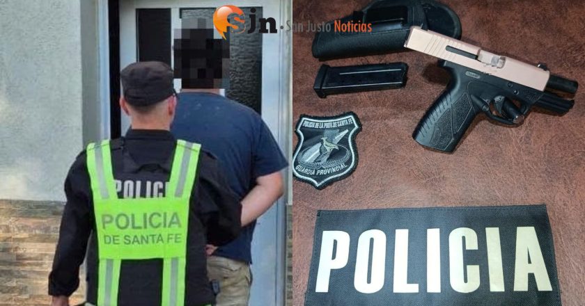 APREHENDIERON A UN HOMBRE POR TRANSPORTAR UN ARMA DE FUEGO SIN DOCUMENTACIÓN EN GOBERNADOR CRESPO