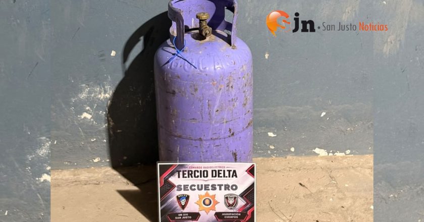 ENCONTRARON UNA GARRAFA Y LA TRASLADARON A DEPENDENCIA POLICIAL