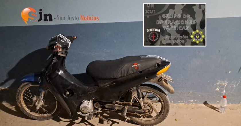 RETUVIERON UNA MOTOCICLETA DURANTE CONTROLES VEHICULARES EN LA CIUDAD