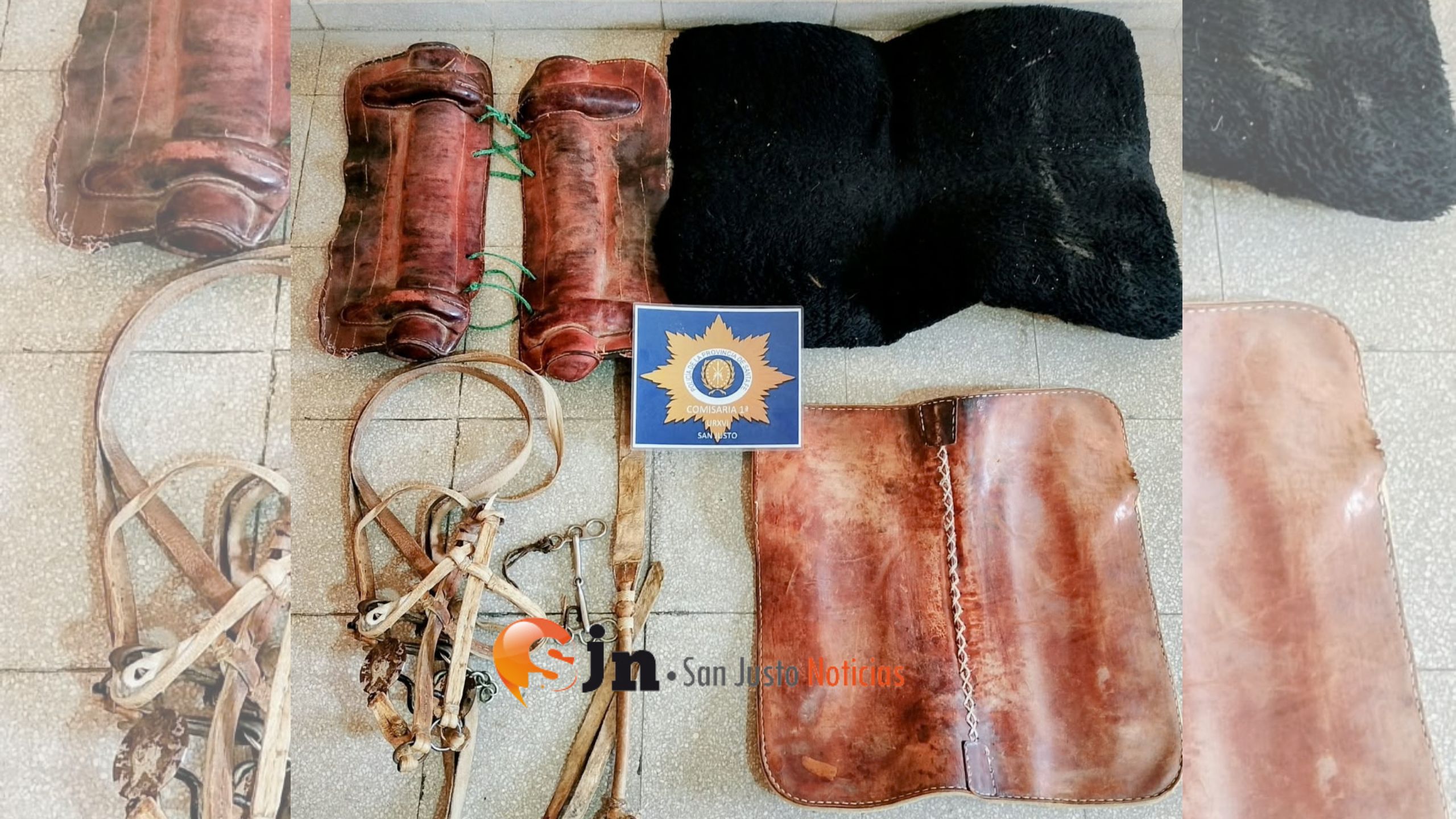PERSONAL POLICIAL ESCLARECIÓ UN HECHO DE HURTO Y RECUPERÓ ELEMENTOS DE UNA ESCUELA ECUESTRE