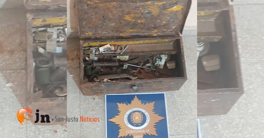 PERSONAL POLICIAL RECUPERÓ UNA CAJA DE HERRAMIENTAS QUE HABÍA SIDO DENUNCIADA COMO SUSTRAÍDA