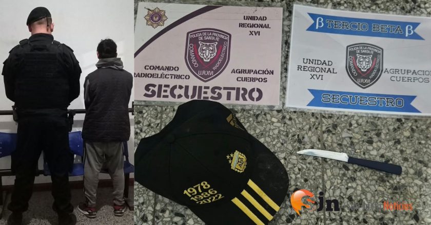 APREHENDIERON A UN HOMBRE TRAS AGREDIR A OTRO CON UN ARMA BLANCA