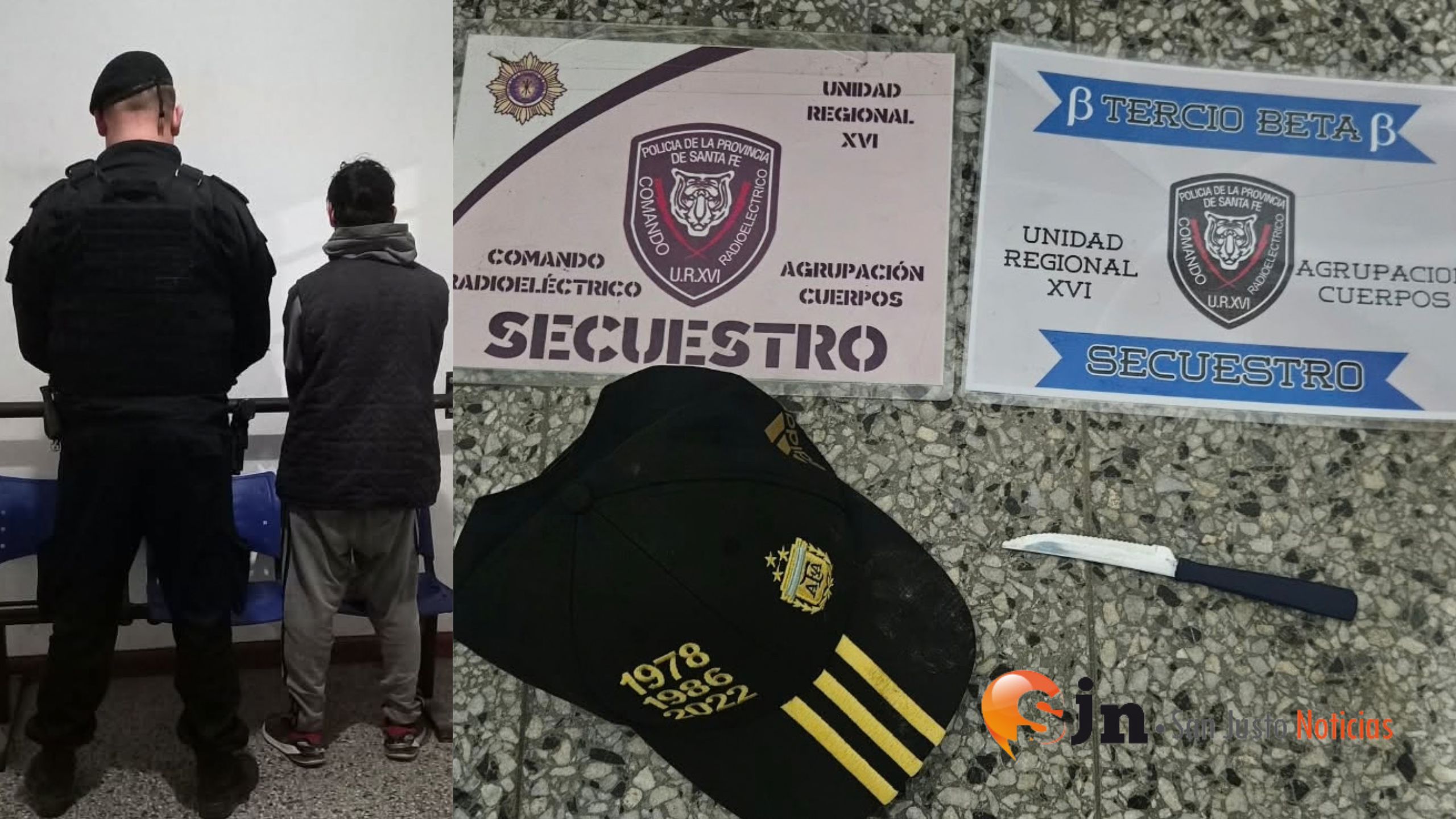 APREHENDIERON A UN HOMBRE TRAS AGREDIR A OTRO CON UN ARMA BLANCA