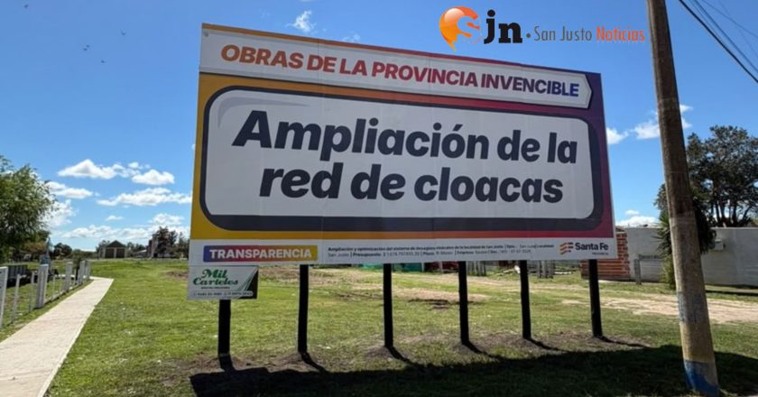 SAN JUSTO AVANZA HACIA EL 100% DE COBERTURA DE LA RED CLOACAL