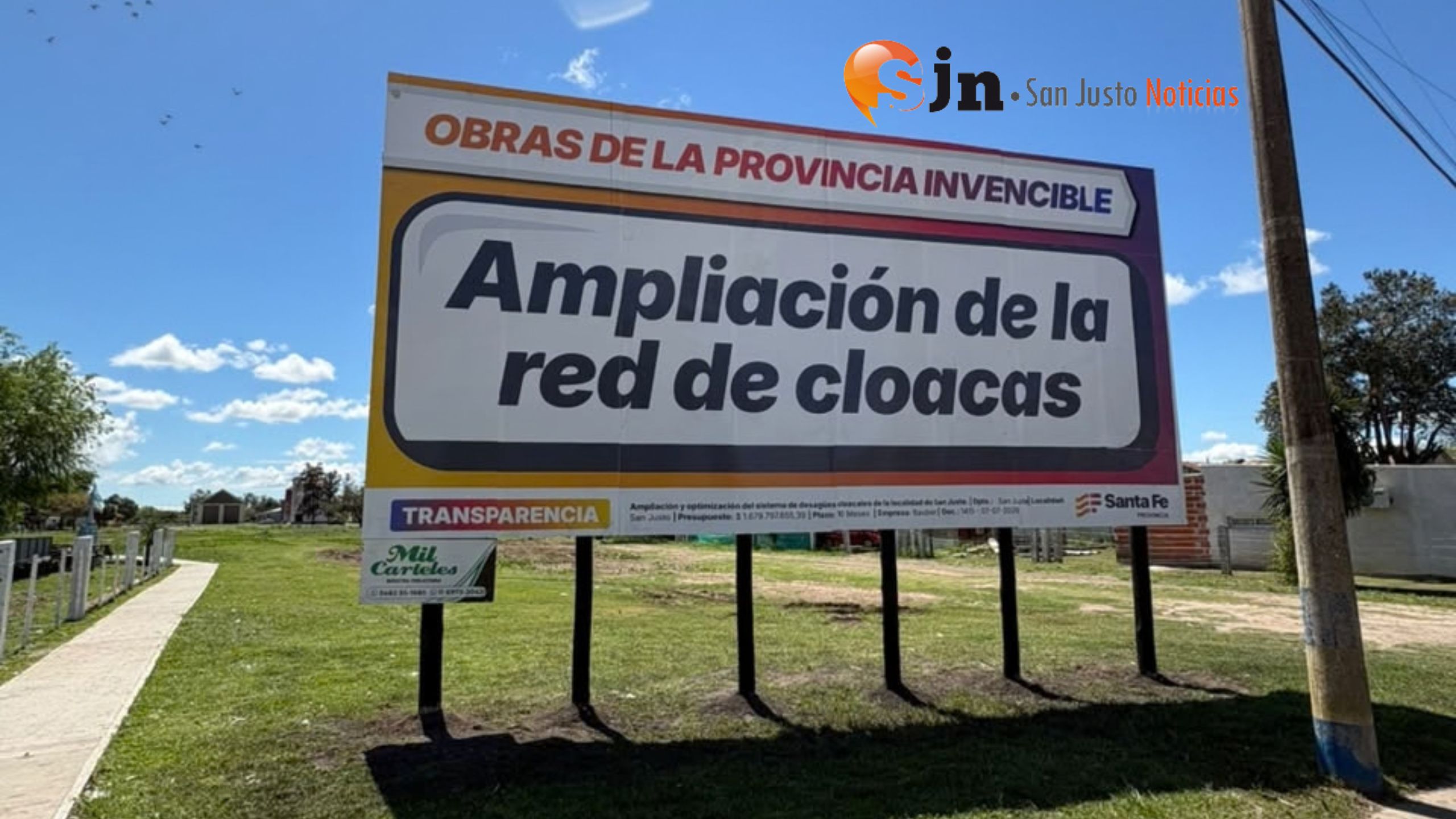 SAN JUSTO AVANZA HACIA EL 100% DE COBERTURA DE LA RED CLOACAL