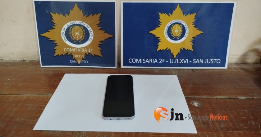 PERSONAL POLICIAL RECUPERÓ UN CELULAR SUSTRAÍDO