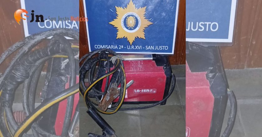 PERSONAL POLICIAL RECUPERÓ UNA SOLDADORA EN EL MARCO DE UNA INVESTIGACIÓN POR ROBO