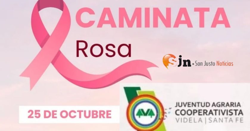 CAMINATA ROSA ORGANIZADA POR LA J.A.C. DE VIDELA