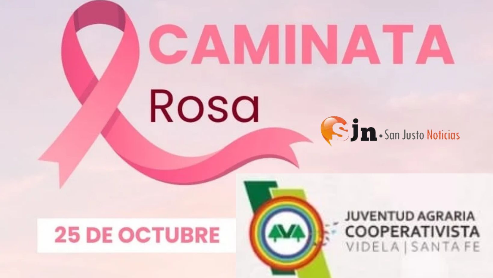 CAMINATA ROSA ORGANIZADA POR LA J.A.C. DE VIDELA