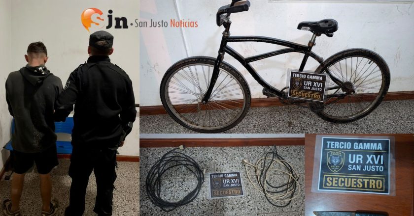 UN MASCULINO QUE PORTABA CLABES Y UN ARMA BLANCA FUE APREHENDIDO POR EL COMANDO RADIOELÉCTRICO