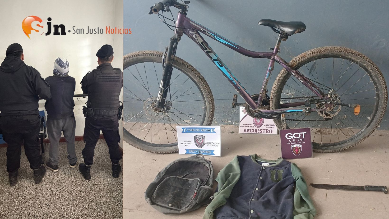 UN DELINCUENTE GOLPEÓ Y AMENAZÓ CON UN ARMA BLANCA A UN JUBILADO DE 80 AÑOS – QUEDÓ DETENIDO